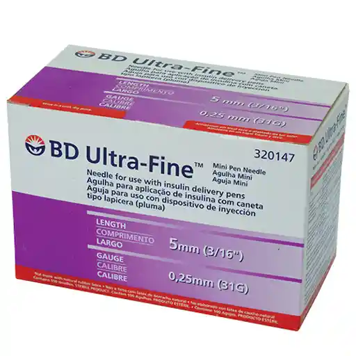 Bd Ultra-Fine Mini Aguja para Insulina 