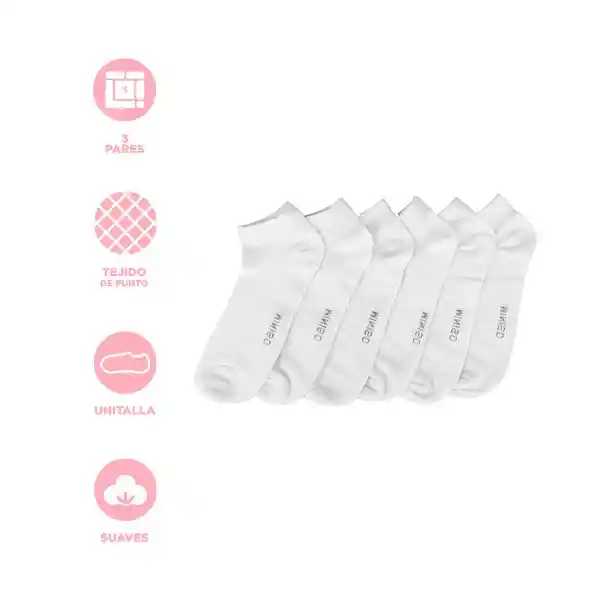 Medias Para Hombre Blanco Miniso