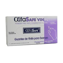 Alfa Safe Guantes de Vinilo para Examen Talla M