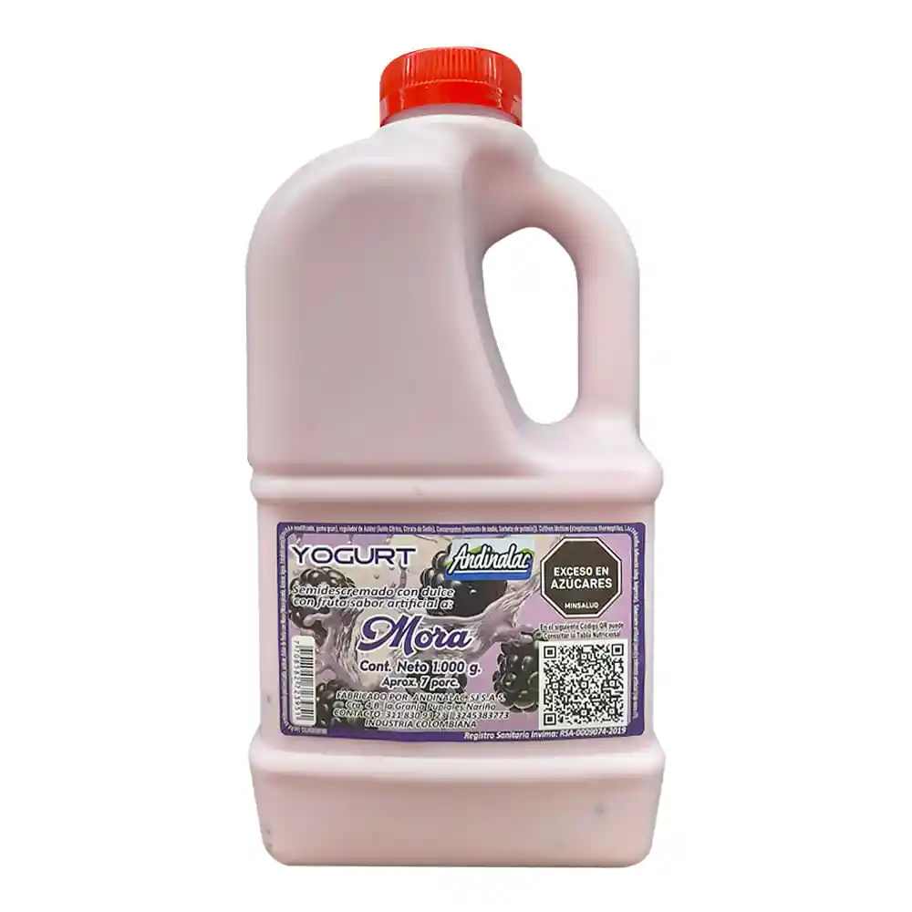 Yogurt Andinalac Mora