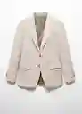 Blazer Americana Milan Beige Talla 46 Hombre Mango