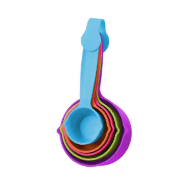 Cuchara Medidoras Serie Arcoiris Miniso