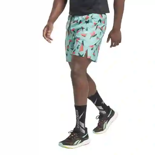 Ts Speed Aop Short Talla L Pantalones Y Lycras Azul Para Hombre Marca Reebok Ref: Hi0527