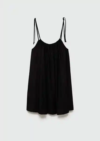 Vestido Alandi Negro Talla S Mujer Mango