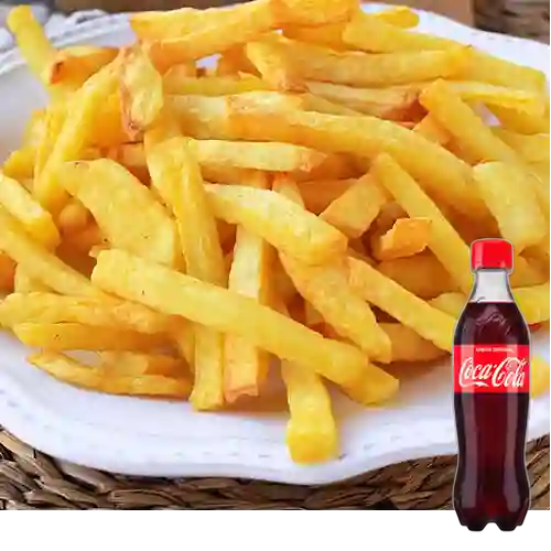 Combo Papas Fritas + Coca-Cola Sabor Original 400 ml