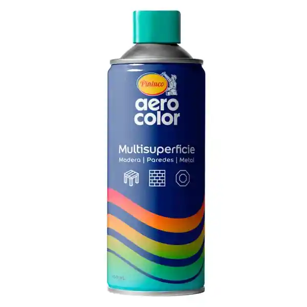 Aerocolor Pintura Multisuperficie Negro Semi