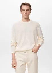 Jersey Avena Marfil Talla M Hombre Mango