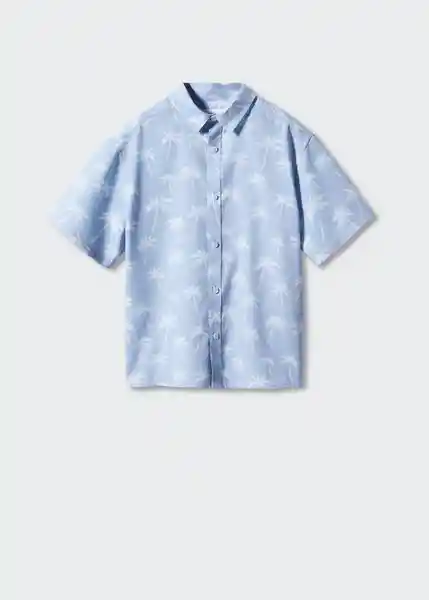 Camisa Aloha Azul Talla 12 Niños Mango