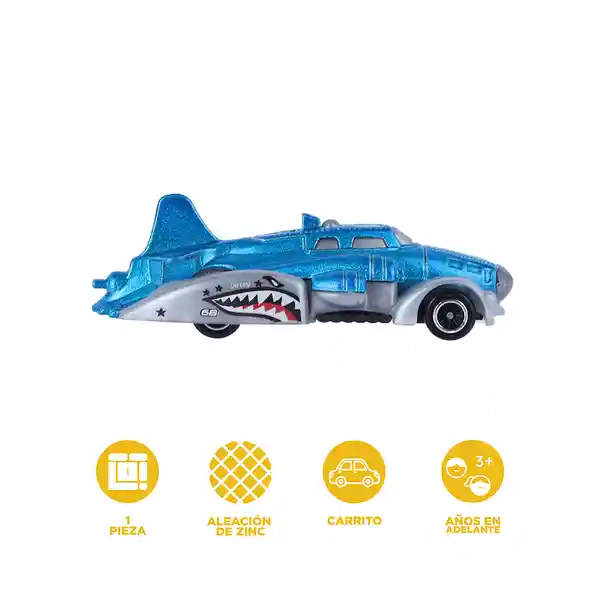 Carro en Forma de Tiburón Serie Azul Miniso