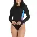 Vestido Baño Manga Larga Picton Color Block Mujer 36 0000 Speedo