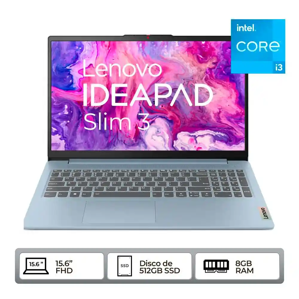 Computador Lenovo Ideapad Slim 3 Intel Core I5 12450h Ram- 8 Gb 512 Gb Ssd Ideapad Slim 3