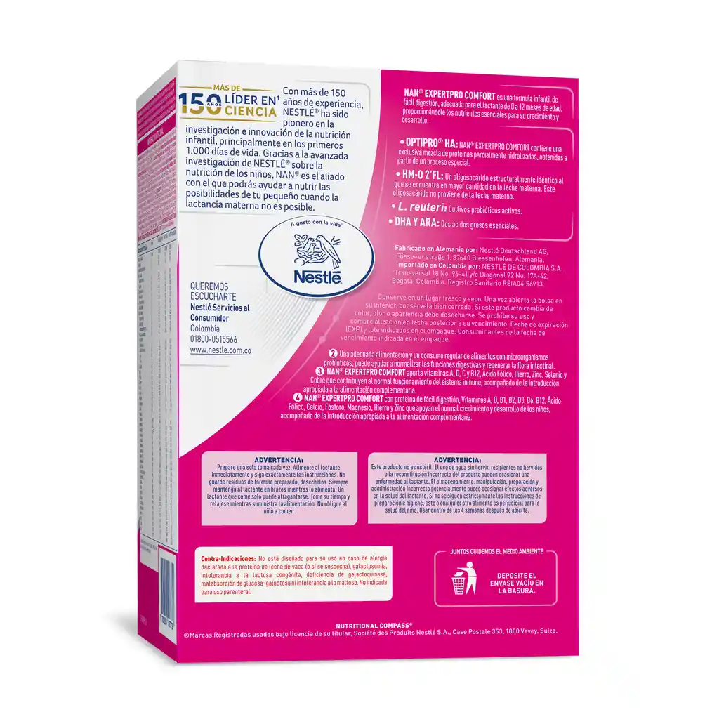 Fórmula infantil NAN COMFORT x 1400g
