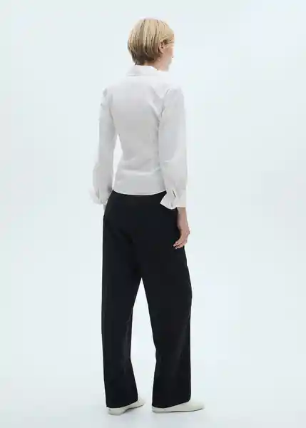 Pantalón Wanda Negro Talla 42 Mujer Mango