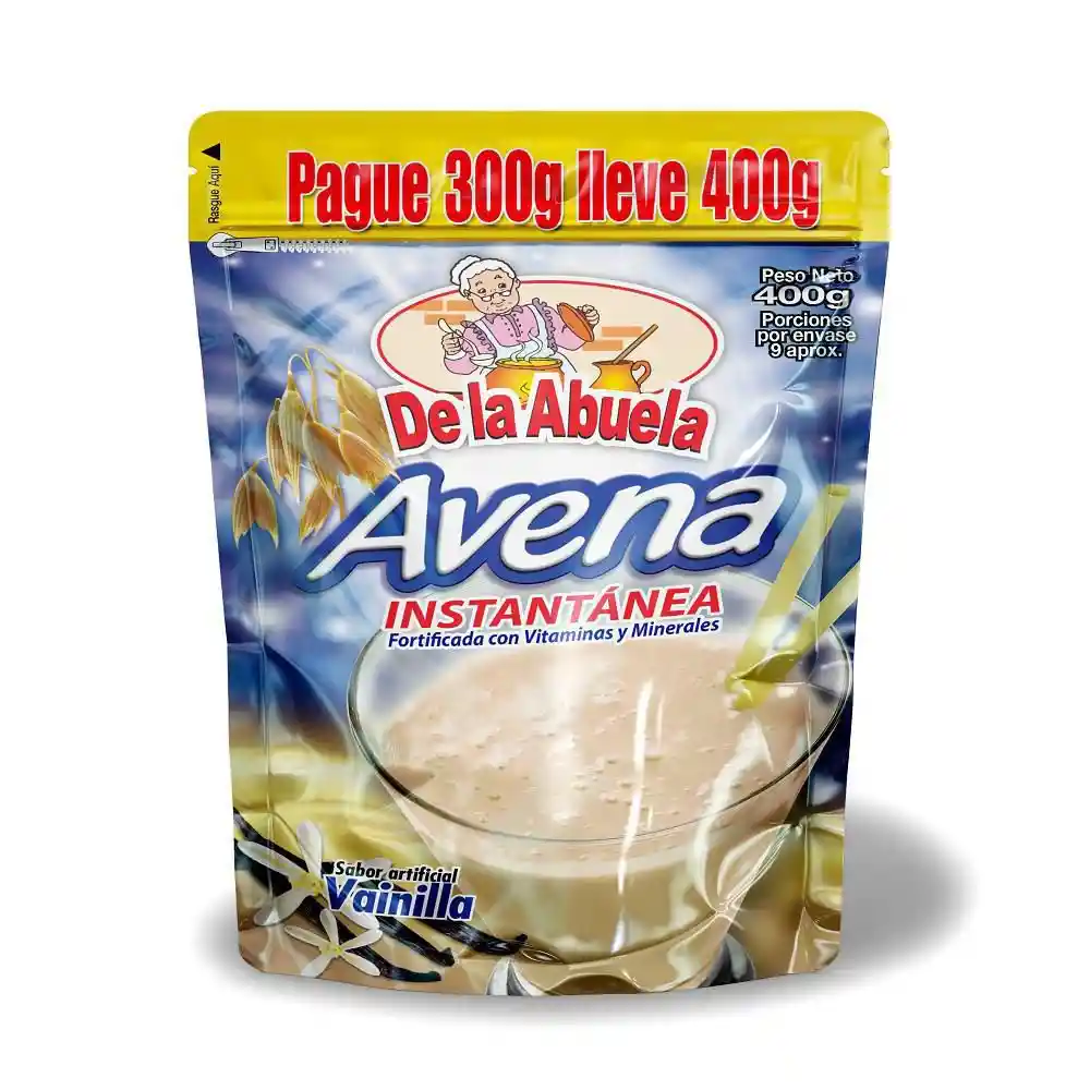 Avena Instantanea Vainilla de La Abuela