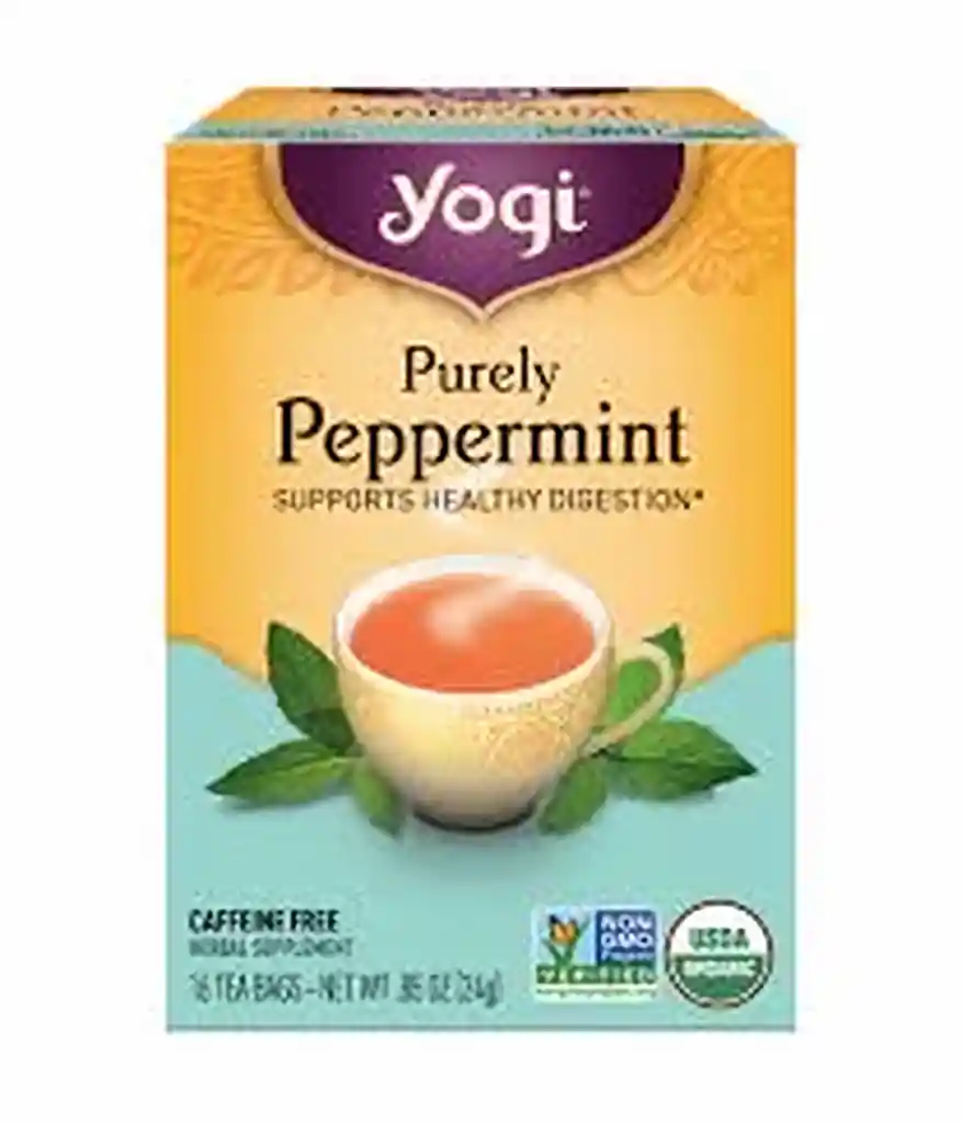 Yogi Té Puramente Menta sin Cafeína en Bolsitas