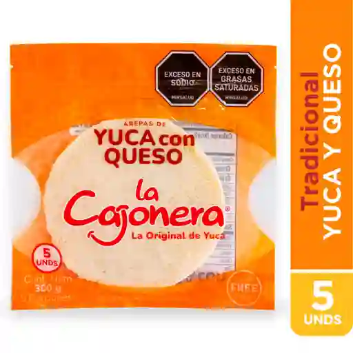 La Cajonera Arepa de Yuca Con Queso Tradicional