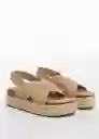 Sandalias Beba Arena Talla 40 Niñas Mango