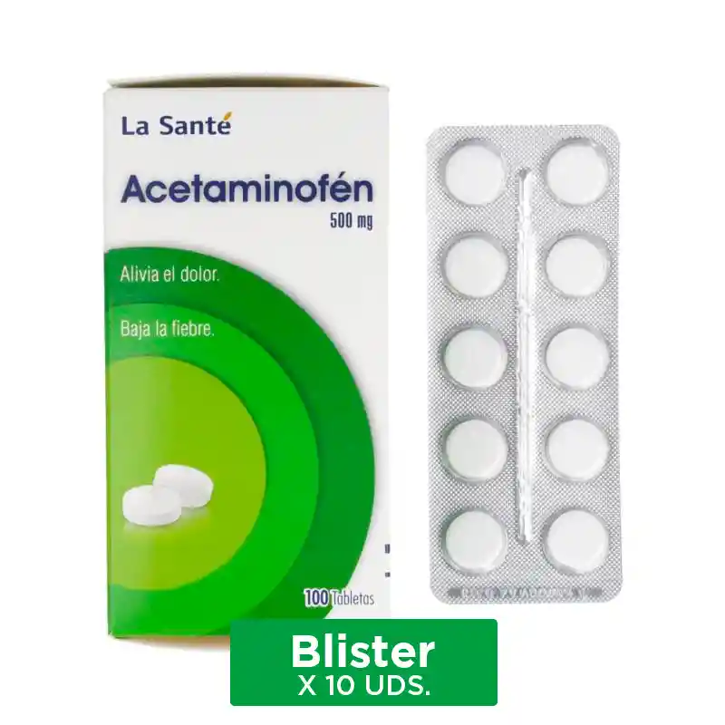 La Santé Blister Acetaminofén (500 Mg)