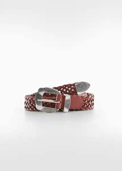 Cinturón Braid Cuero Talla L Mujer Mango