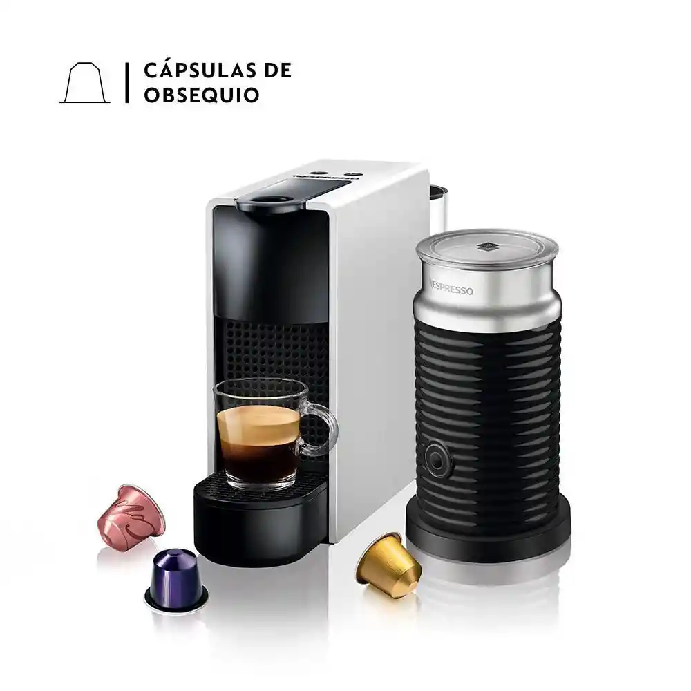 Nespresso Cafétera Silver + Espumador