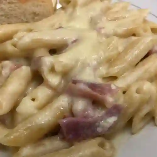 Pasta Crema de Leche y Jamón Cocido