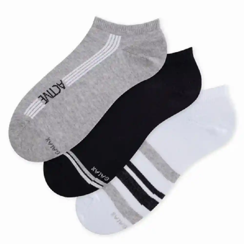 Medias Deportivas Tobilleras Para Hombres Curry X3 Galax