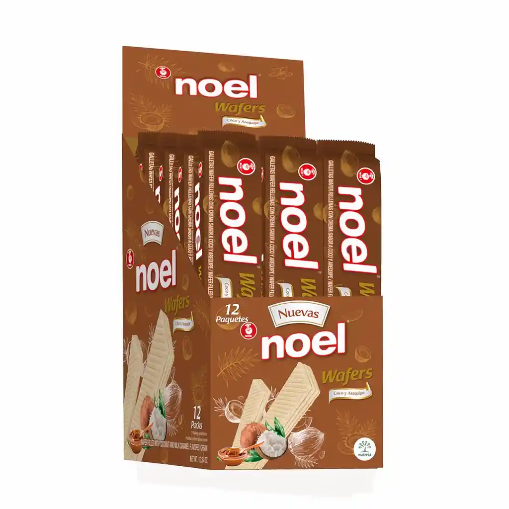 Noel Galletas Dulces Wafers Coco y Arequipe