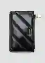 Monedero P Diagonal Negro Talla 99 Mujer Mango