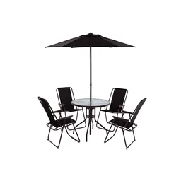 Set Comedor Tokio + Sombrilla Para 4 Personas