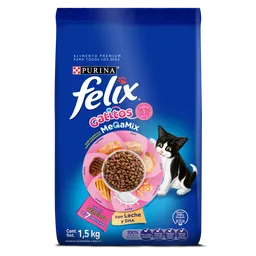 Comida para Gatitos Purina Felix Megamix x 1,5kg