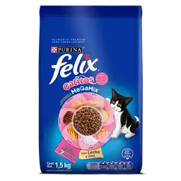 Comida para Gatitos Purina Felix Megamix x 1,5kg
