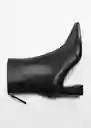 Botines Limo Negro Talla 39 Mujer Mango