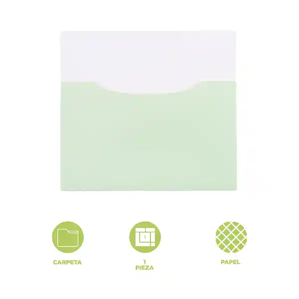 Carpeta Porta Documentos Tipo Sobre Serie Lime Miniso