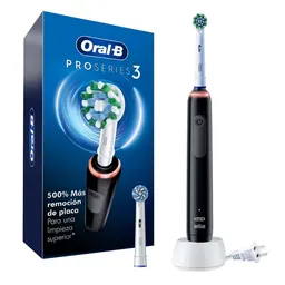 Oral-B PRO Series 3: Cepillo de Dientes eléctrico con mango Recargable, sensor de presión, Temporizador, 3 Modos de Cepillado y 2 cabezales.​