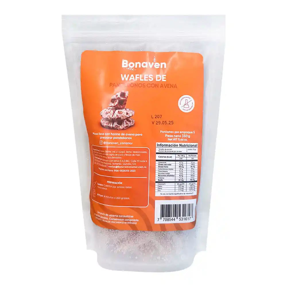 Wafles Bonaven de Pandebono