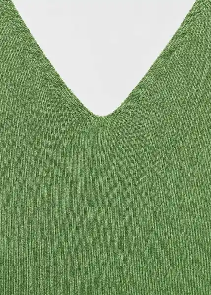 Top Gymnasti Verde Talla M Mujer Mango