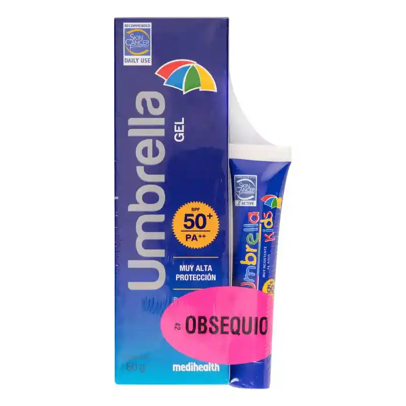 Umbrella Protector Solar en Gel 50+ con Tubo Kids 15g