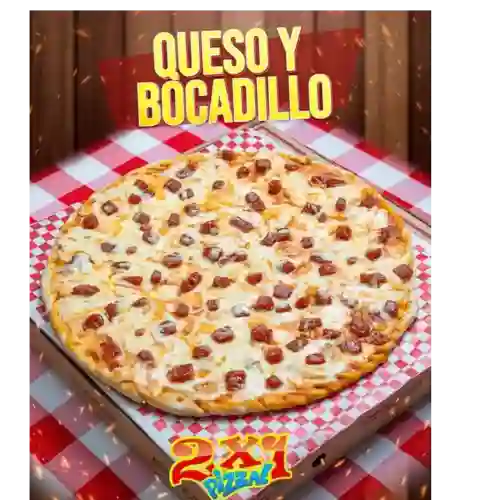 2X1 Pizza Grande Queso y Bocadillo 33 Cm