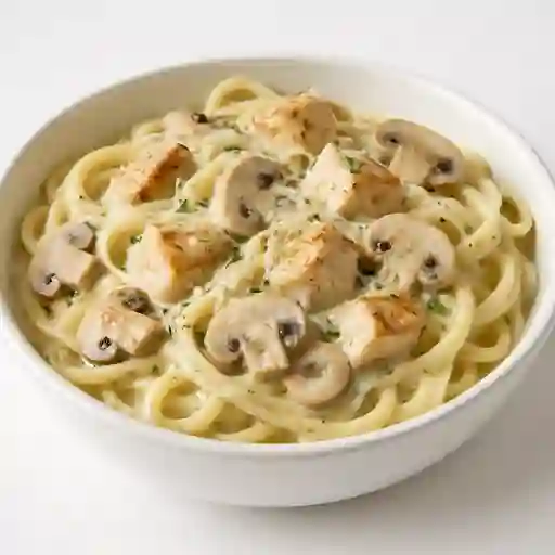 Fettuccine alfredo con pollo