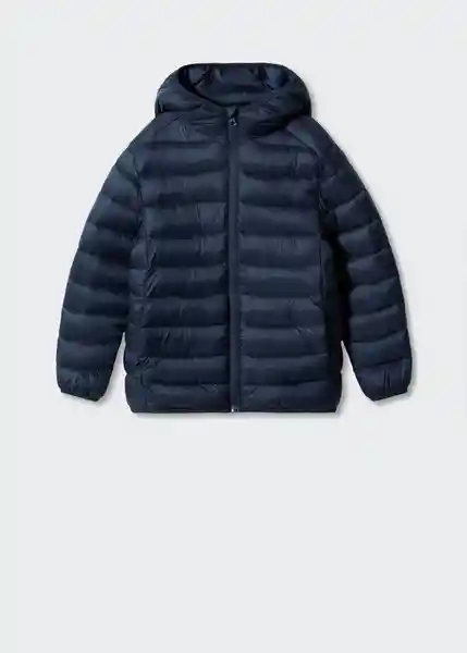 Abrigo Anorak Único Navy Talla 07 Niños Mango
