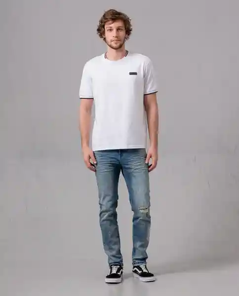 Jean Slim Hombre Azul Alférez Oscuro Talla 30 65630 Rifle