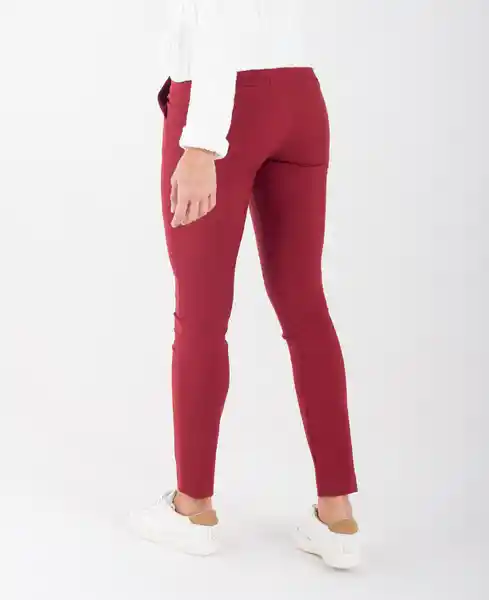 Pantalón Paris Rojo Syrah Ultra Oscuro Talla 12 Mujer Naf Naf