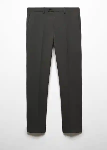 Pantalón Milan Verde Talla 38 Hombre Mango