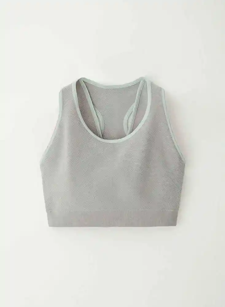 Top Tiras Amplias M-gris Jasp