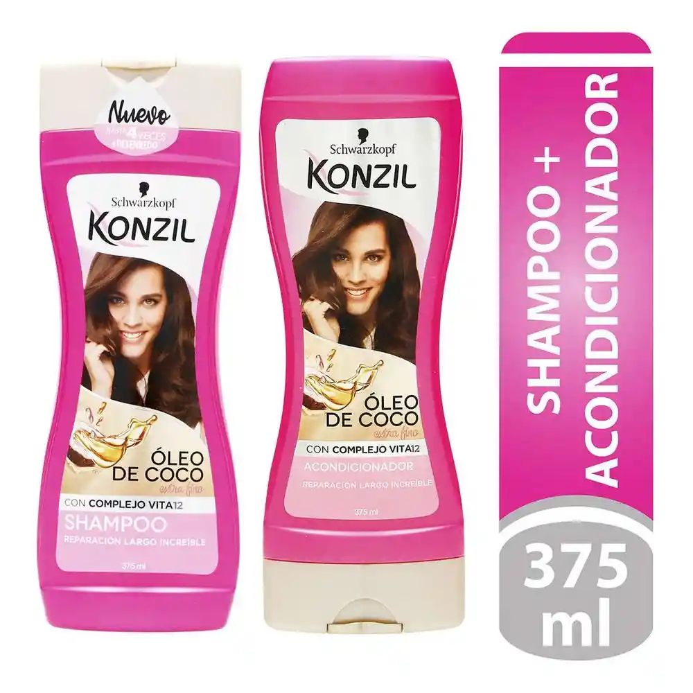 Konzil Shampoo + Acondicionador con Óleo de Coco