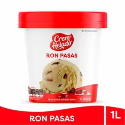 Crem Helado Helado Cremoso de Ron con Pasas