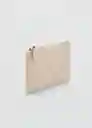 Monedero P Diagonal Offwhite Talla 99 Mujer Mango