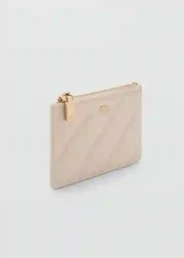 Monedero P Diagonal Offwhite Talla 99 Mujer Mango