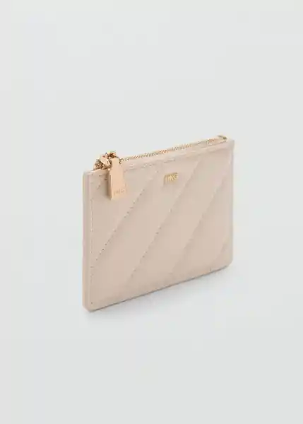Monedero P Diagonal Offwhite Talla 99 Mujer Mango