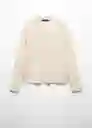 Jersey Marina Crudo Talla XL Mujer Mango